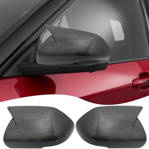 Rear View Mirror Cover, For Ford Explorer 2020-2025 - Carbon Fiber Turn Signal Housing Cover（Note: Not suitable for vehicle models where the left and right rearview mirror covers differ in size.） - color: carbon fiber, size: 2020-2025 Ford Explorer