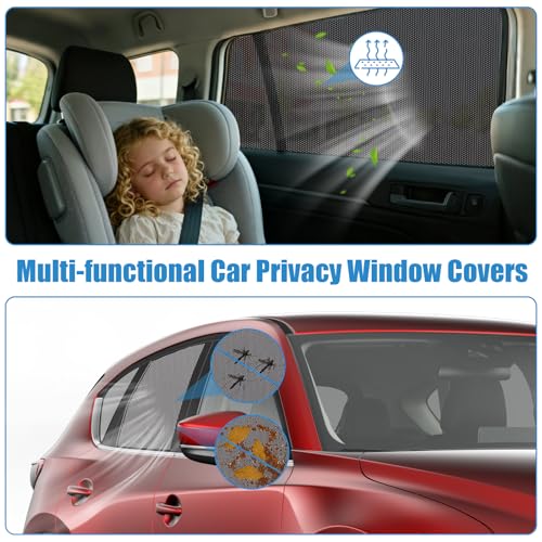 Car Window Shades for 2017-2023 Mazda CX-5 - Rear Side Window Sun Shade for Baby, Breathable Mesh Car Privacy Window Covers, UV Protection and Heat Insulation for Road Trips, Napping, Camping - size: Mazda CX-5(2017-2023)R-2PCS