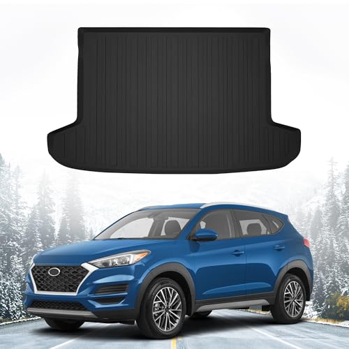 Premium Cargo Liner for Hyundai Tucson 2016-2021 - 100% Protection - Custom Fit Car Trunk Mat - All-Season Black Cargo Mat - 3D Shaped Laser Measured Trunk Liners for Hyundai Tucson (TL) - size: Compatible with Hyundai Tucson 2016-2021