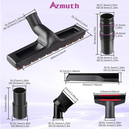 6Pcs For Shop Vac Attachments and Shark Vacuum Attachments Replacement Soft Horsehair Shark Hard Floor Attachment with Vacuum Brush Attachment and Vacuum Hose Adapter - style: 6-Pack