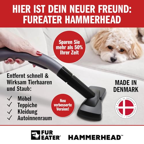Vacuum Cleaner Brush Attachment for Removing Pet Hair (2.0 Improved Version) Cats & Dogs Lint Remover for Furniture, Carpets, Car Detailing, Universal Fit with Adapter 1 1/4 and 1 3/8 inches - color: Newer Model