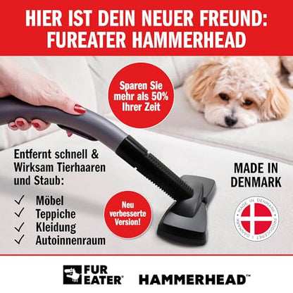 Vacuum Cleaner Brush Attachment for Removing Pet Hair (2.0 Improved Version) Cats & Dogs Lint Remover for Furniture, Carpets, Car Detailing, Universal Fit with Adapter 1 1/4 and 1 3/8 inches - color: Newer Model