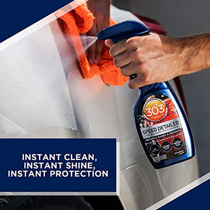 303 Products Speed Detailer - For All Exterior Automotive Surfaces - Instantly Shines And Protects Paint - Cleans Between Washes - UV Protection, 16 fl. oz. (30216CSR) Packaging May Vary - size: 16 Fl Oz (Pack of 1)