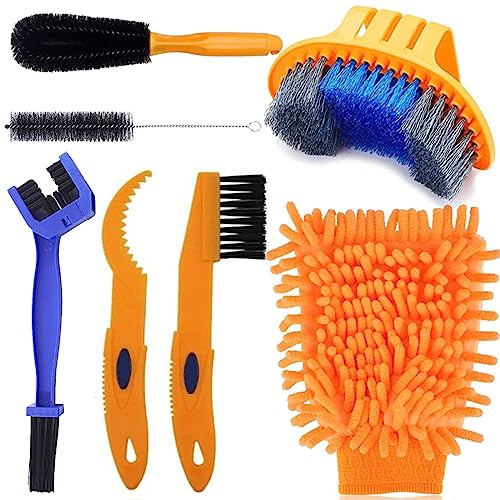 Bike Cleaning Brush Tool Kit - color: 7PCS Bike Cleaning Brush Tool Kit