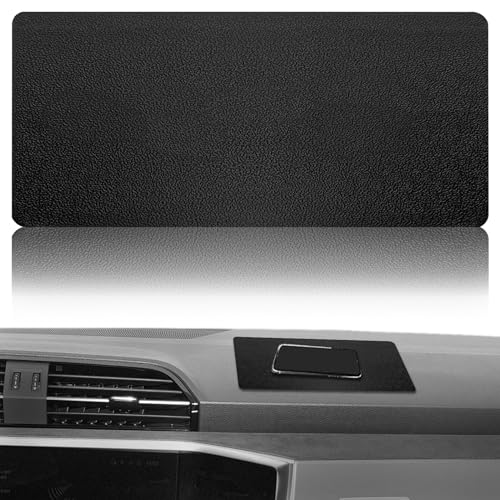 Dashboard mat Rubber Non-Slip mat, Leather Texture 10.6"x5.9" Size car Non-Slip mat, car Dashboard Accessories for car Interior Organizer. - color: 10.6"x5.9" Leather texture