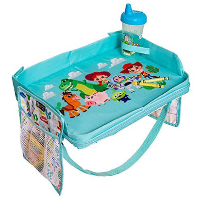 J.L. Childress Disney Baby 3-IN-1 Kids Travel Tray & Tablet Holder - Car Seat Lap Tray Desk for Toddlers, Road Trip Essentials, Car Seat Activity Table, Travel Accessories - Toy Story - style: Toy Story