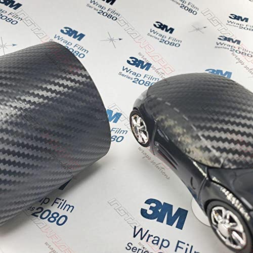 3M 1080 CF12 / CFS12 Black Carbon Fiber 60"x12" Vinyl Flex Wrap