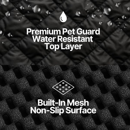 Formosa Covers Water Resistant Durable Deluxe Quilted Back Seat Bench Cover - Fits All Cars, Trucks, and SUVs - 56" W (Black) - color: Black
