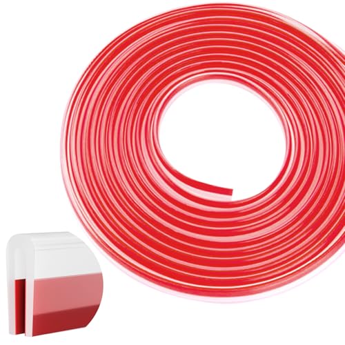Silicone Edge Trim Self-Adhesive U Channel Silicone Edge Trim Edge Protector for Sheet Metal (Clear, Fit 1/16" - L 10') - color: Clear, size: Fit 1/16" - L 10'