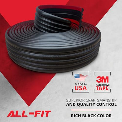 All-Fit Automotive Replacement Old Style Body Side Molding (2.5") – OEM Grade Black Trim fits 1988-1999 Chevy Tahoe, GMC Suburban, Yukon, Blazer, Jimmy OBS – Easy Install w/ 3M Automotive Tape (26 Ft) - style: OBS Trim Black (88-98)