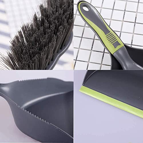 Dust Pan Broom Dustpan Brush - Dust Pans with Brush, Hand Broom and Dustpan Set, Handheld Broom and Dustpan Set, Used to Clean Floors, Tables, Animal Cages, PET Fiber Bristles (3pcs) - size: 3set