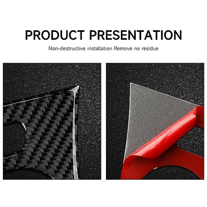Car Air Conditioning A/C Panel Decals for 2011-2014 Chrysler 300 / 300C / 300S / Limited/Base Accessories Carbon Fiber Interior Stickers - color: Center Control Panel, 2011-2014
