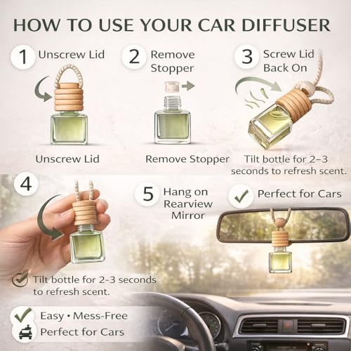 4 Pack Air fresheners | Long lasting car air fresheners, Hand-made in USA | Small room diffuser | Small Business Woman Owned. (10 ml Black Ice (Type) set of 4) - style: 10 ml Black Ice (Type) set of 4
