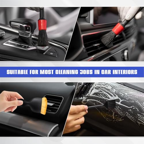Wuyaoyao 14PCS Car Windshield Cleaning Tool, Car Glass Wiper Kit with Window Cleaner, Microfiber Pads, Spray Bottle, Extendable Handle, Interior Detailing Dust Brush, Car Cleaning Supplie (Blue+Green) - color: Blue+Green