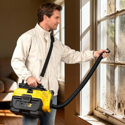 Universal Vacuum Shoulder Strap for Armor All/for Dewalt/for Shark, Adjustable Heavy Carrying Duty Strap for Wet Dry Vacuum, Hands Free Carrying Accessory for Car Detailing, Garage & Home Use