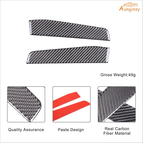 Aunginsy Rear Glass Side Anti-Scratch Cover Trim Compatible with Ford Maverick 2022-2025, Carbon Fiber Pickup Truck Rear Bucket Slot Side Anti-Scratch Cover Protective Pad Sticker Exterior Accessories - color: Black