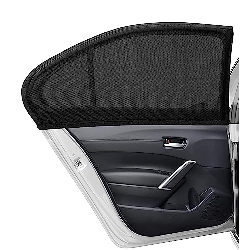 Kewucn 2 Pack Car Window Shades, Sun Rays Blocker & UV Protection for Baby Family Pet, Breathable Mesh Auto Window Covers, Elasticized Universal Window Screens for Most Cars (SUV Front 35.4''×24.4'') - size: Large SUV Front Seat