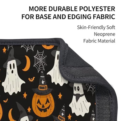 Seat Belt Cover Pad Cute Halloween Pumpkins Ghost Bats Soft Safety Car Automotive Seat Belt Pads Cushion Shoulder Strap Covers for Cars or Bags, 2 Pcs - color: Cute Halloween Pumpkins Ghost Bats