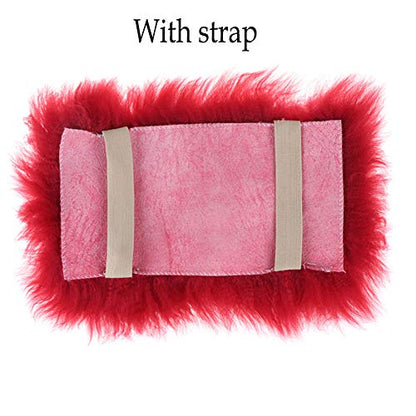 Auto Center Console Cover, Console Cover Armrest Pads, Warm Winter Sheepskin Wool Car Armrest Seat Box Pad Cushion Protector Universal Fit (Purple) - color: Purple