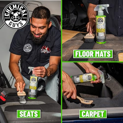 Chemical Guys CWS21916 Foaming Citrus Fabric Clean Carpet & Upholstery Cleaner, Ready to Use, Sprayable (for Carpets, Seats & Floor Mats), Safe for Cars, Home, Office, & More, 16 fl oz, Citrus Scent - size: 16 Fl Oz (2 Pack)