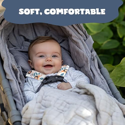 Car Seat Strap Covers for Babies Soft Car Seat Belt Covers, Mink Car Seat Straps Shoulder Pads for Boys and Girls, Navy - color: Navy