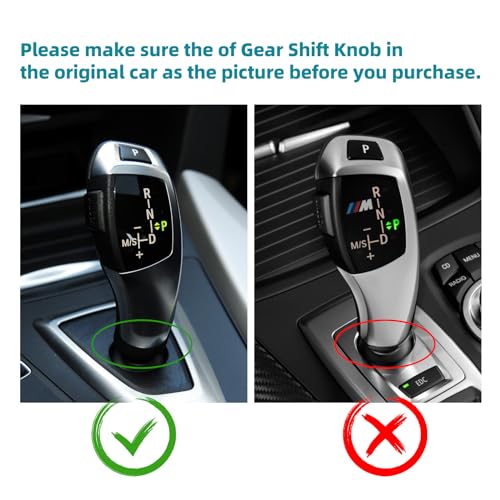 AIRSPEED Carbon Fiber Car Gear Shift Knob Cover Interior Trim for BMW F20 F21 F22 F23 F30 F34 F35 F10 F11 F07 F18 F15 F16 F01 X3 X4 Accessories - style: Style B