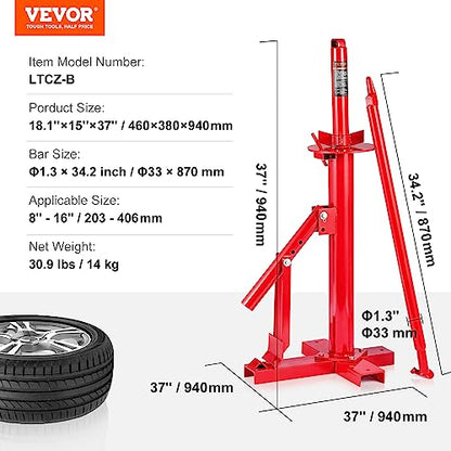 VEVOR Manual Tire Changer, Portable Hand Bead Breaker Mounting Tool for 8"-16" Tires, Compatible with Car Truck Trailer, Tire Mounting Machine for Home Garage Small Auto Shop - style: Tire Changer