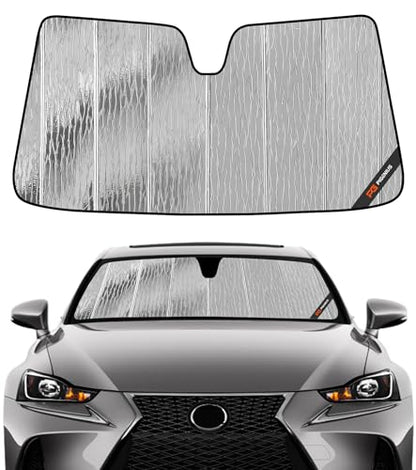 Pigenius Windshield Sunshade for Lexus IS200t/IS250/IS300/IS350/IS F 2014-2020 Front Window Sun Shade - AstraGuard - color: Silver, size: 2014-2020 IS