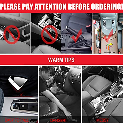 2 Set Car Seat Gap Organizer, Car Gap Filler Storage Boxes, PU Leather Front Seat Console Side Pocket Bags with Cup Holder 4 Hooks, Automotive Storage Box for Phone, Drinks, Cards, Sunglasses, Black