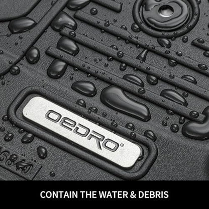 OEDRO Upgraded Floor Mats Fit for 2019-2026 Chevrolet Silverado 1500/GMC Sierra 1500 & 2020-2026 Chevy Silverado/GMC Sierra 2500HD/3500HD Crew Cab w/Rear Under seat Storage Box, Front Bucket Seating - style: Bucket Seat| Crew Cab|