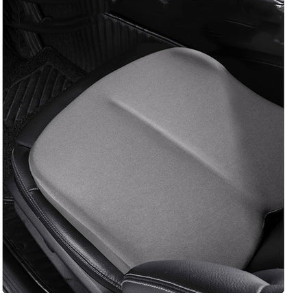 Adult Car Booster Seat Cushion, Car Seat Driver Height Boost Mat Memory Foam Car Seat Cushions Pad Improve Driving View Non-Slip 3D Office Chair Cushion Pressure Relief (Grey) - color: Grey