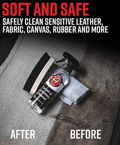 Adam's Polishes Cockpit Detailing Brush - Car Cleaning Brush | Scrub Brush for Interior Leather Cleaner Carpet Upholstery Fabric Shoe Sofa Shower Bathroom Pet | Car Wash Kit - Car Cleaning Supplies - size: Full-Size