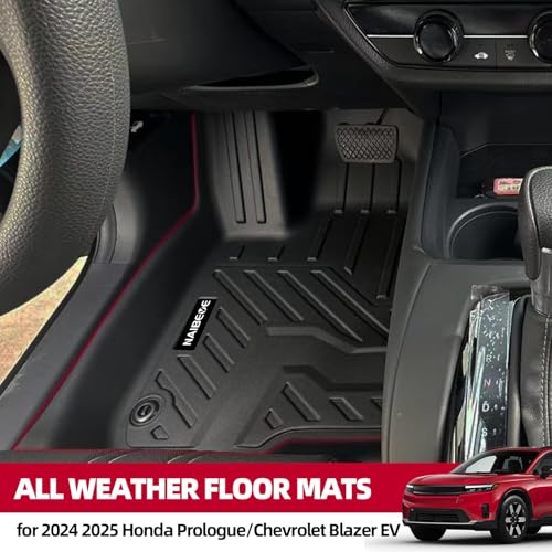 Naibeve Floor Mats for 2024 2025 2026 Honda Prologue/Chevrolet Chevy Blazer EV - All Weather Custom for Honda Prologue Floor Mats Trunk mat Backrest Mats Interior Accessories - size: 11)Blazer EV/Prologue|2024-2026