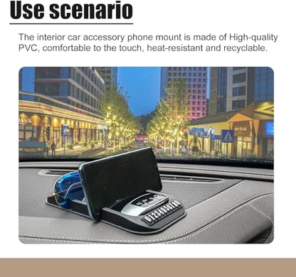 Anti-Slip Gel Pad Car Dashboard Stand for Navigation Cell Phone, Black