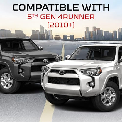 AJT DESIGN Door Handle Covers Compatible with Toyota 4Runner 2010+ (5th Gen) | 5th gen 4runner Chrome Delete | ABS Plastic Front & Back Interior Car Door Handle Cover| Made in USA | Voodoo Blue - color: Voodoo Blue