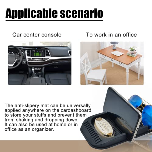 Anti-Slip Gel Pad Car Dashboard Stand for Navigation Cell Phone, Black