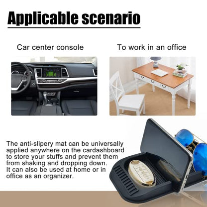 Anti-Slip Gel Pad Car Dashboard Stand for Navigation Cell Phone, Black