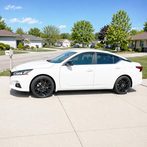 2019-2026 Tape-On Rain Guards for Nissan Altima Side Window Visor Deflectors Extra Thick Vent Shades S SR SV SL L34 2019 2020 2021 2022 2023 2024 2025 - size: For Nissan Altima 2019-2026