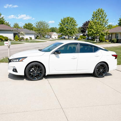 2019-2026 Tape-On Rain Guards for Nissan Altima Side Window Visor Deflectors Extra Thick Vent Shades S SR SV SL L34 2019 2020 2021 2022 2023 2024 2025 - size: For Nissan Altima 2019-2026