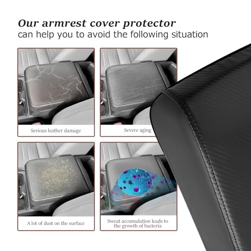 SKTU for 2024 2025 2026 Toyota Tacoma Center Console Cover 2024 2025 2026 Tacoma Armrest Cover 2024 2025 2026 Tacoma Center Console Pad Toyota Tacoma 2024 2025 2026 Accessories Console Cushion (Black) - color: 2024-2026 Tacoma Black