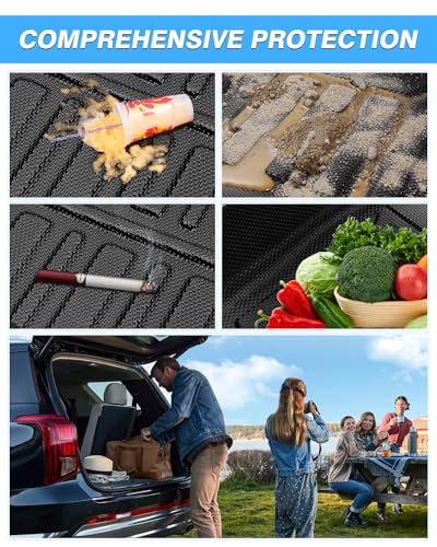 Powerty Trunk Mat for 2021-2025 2026 Kia Seltos Accessories Cargo Mats TPE All Weather Cargo Liner Heavy-Duty Trunk Liners(Just Fits Without Subwoofer)(No SX Turbo Models) - size: Cargo Mat｜For｜21-26｜Kia Seltos