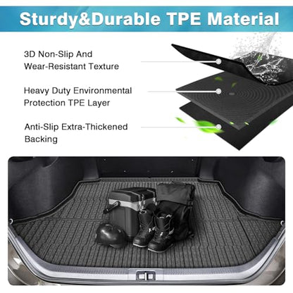 Mixsuper Cargo Liner for Toyota Camry 2018-2025 (All Models Including Hybrid), Trunk Mat for Toyota Camry Accessories Cargo Mat Rear Trunk Liner Black - size: Fit for Toyota Camry | 2018-2025