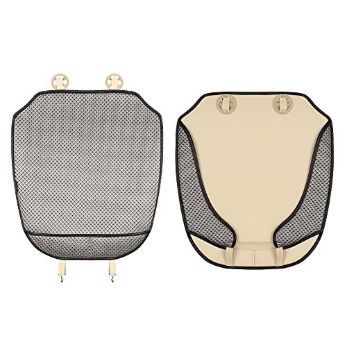 Auto Newer Breathable Universal Four Seasons Car Seat Covers，Luxury Car Seat Cushion ，Protectors for Front Seat Bottoms,Compatible with 95% Vehicles， Fit for Cars Truck SUV Sedan (Grey,1PC) - color: Grey-1PCS