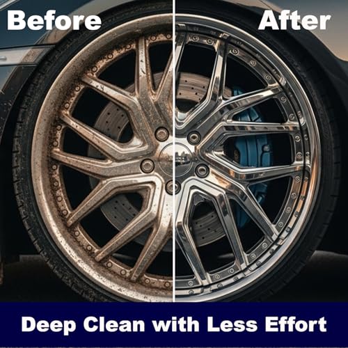 EZ Detail Go Brush for Cars | Flexible Wheel, Tire, and Engine Detailing Brush | Chemical-Resistant Bristles | Fits EZ Detail Brush System, Wheel Wells, and Aros