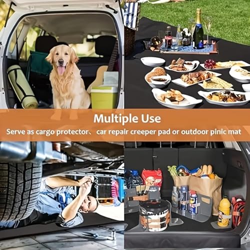 Universal Car Trunk Mat 29" x 39", Inspirational Turtle All Weather Trunk Protection Cargo Liner, Durable Cargo Mat Rear Trunk Liner, Stylish Vehicle Interior Accessories Suitable for Most Car Models - color: Inspirational Turtle