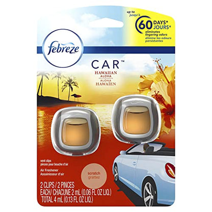 Febreze Hawaiia Vent Clip Air Freshner, 2 Count