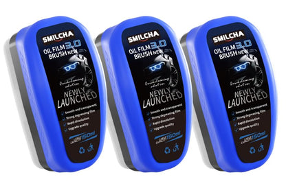New Upgrade 3.0 Automotive Oil Film Cleaning Brush for Car Windows - 3-Second Oil Dissolving, Refillable Liquid, Clear Vision Glass Cleaner, Car Windshield Cleaner for Cleaning Brush (3PCS) - size: XXXL
