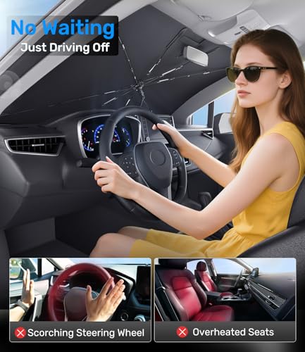 Zanch Upgrade Windshield Sun Shade, Custom Fit for Mazda CX-5 2017-2025 [Titanium-Silver Reflective Coating] Blocks 99% UV & Heat, Sunshade Umbrella for Mazda CX-5 2017 2018 ... 2024 2025 - size: For Mazda CX-5 (2017-2025)