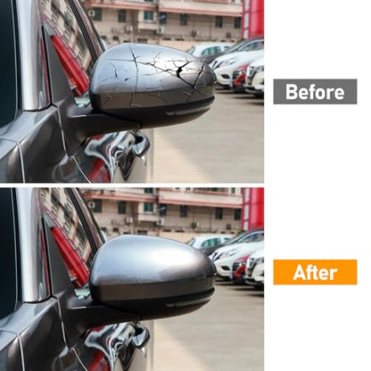 Moonlinks Compatible with Nissan Sentra 2020 2021 2022 2023 2024 Side Mirror Cover Replacement, Gray Left Driver Side Clip-on Mirror Cap for Sentra S/SR/SV/Sense/Advance/Exclusive - color: Left Gray