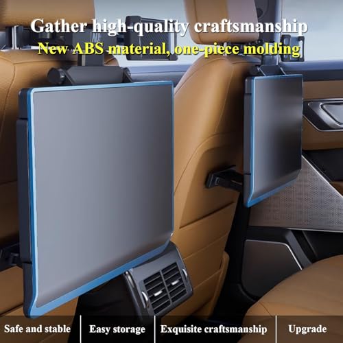 Car Seat Tray Table Foldable Travel Tray For Rear Passenger Seat Multi-Functional Portable Foldable Car Seat Table Travel Tray With Mobile Phone And Tablet Holder For Working, Writing, Eating, Traveli